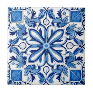 Mediterranean Tiles, Portugal, Azulejo, Majolica Kakelplatta