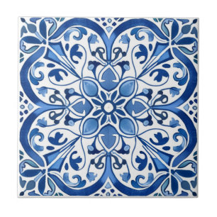 Mediterranean Tiles, Portugal, Azulejo, Majolica Kakelplatta