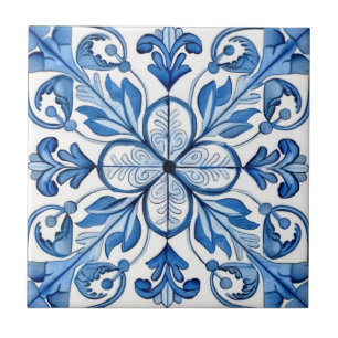 Mediterranean Tiles, Portugal, Azulejo, Majolica Kakelplatta