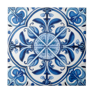 Mediterranean Tiles, Portugal, Azulejo, Majolica Kakelplatta