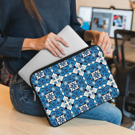 Mediterranean Tiles, Portugal, Azulejo, Majolica Laptop Fodral