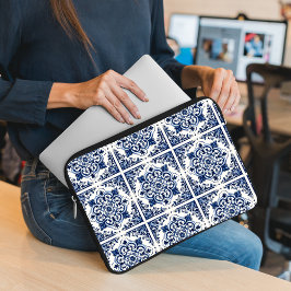 Mediterranean Tiles, Portugal, Azulejo, Majolica Laptop Fodral
