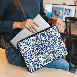 Mediterranean Tiles, Portugal, Azulejo, Majolica Laptop Fodral