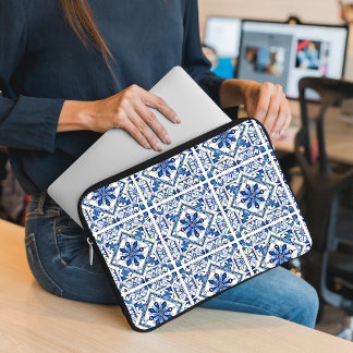 Mediterranean Tiles, Portugal, Azulejo, Majolica Laptop Fodral