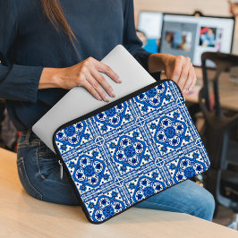 Mediterranean Tiles, Portugal, Azulejo, Majolica Laptop Fodral