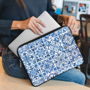 Mediterranean Tiles, Portugal, Azulejo, Majolica Laptop Fodral