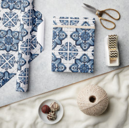 Mediterranean Tiles, Portugal, Azulejo, Majolica Presentpapper