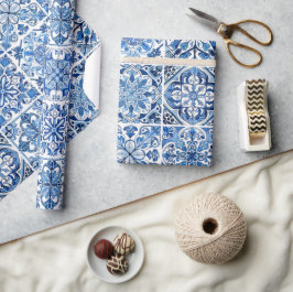 Mediterranean Tiles, Portugal, Azulejo, Majolica Presentpapper