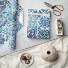 Mediterranean Tiles, Portugal, Azulejo, Majolica Presentpapper