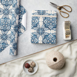 Mediterranean Tiles, Portugal, Azulejo, Majolica Presentpapper