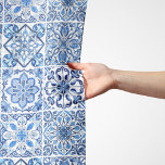 Mediterranean Tiles, Portugal, Azulejo, Majolica Sjal<br><div class="desc">Elegant,  snyggt och sofistikerat mönster med Medelhavsplattor i blått och vitt färg. Modern och trendig,  perfekt för Azulejo älskare i ditt liv.</div>