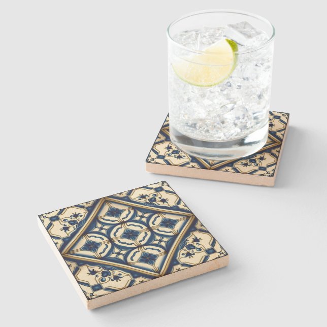 Mediterranean Tiles, Portugal, Azulejo, Majolica Stenunderlägg (Sidan)