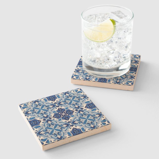 Mediterranean Tiles, Portugal, Azulejo, Majolica Stenunderlägg (Sidan)