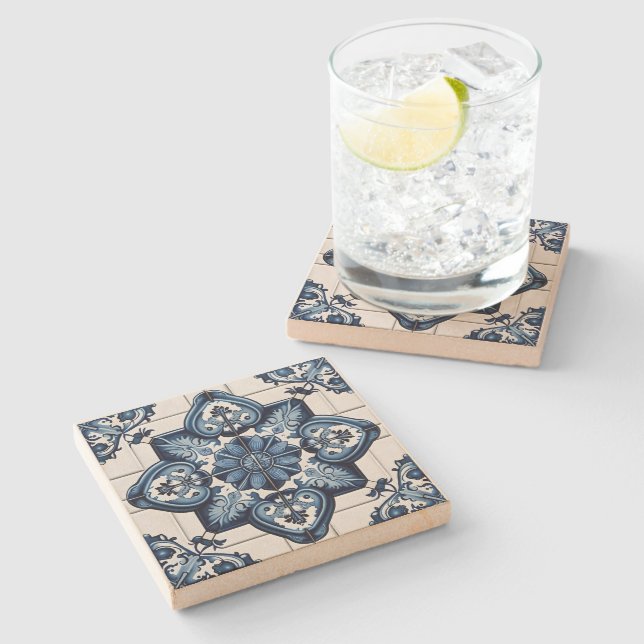 Mediterranean Tiles, Portugal, Azulejo, Majolica Stenunderlägg (Sidan)