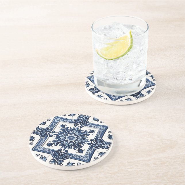 Mediterranean Tiles, Portugal, Azulejo, Majolica Underlägg (Sidan)