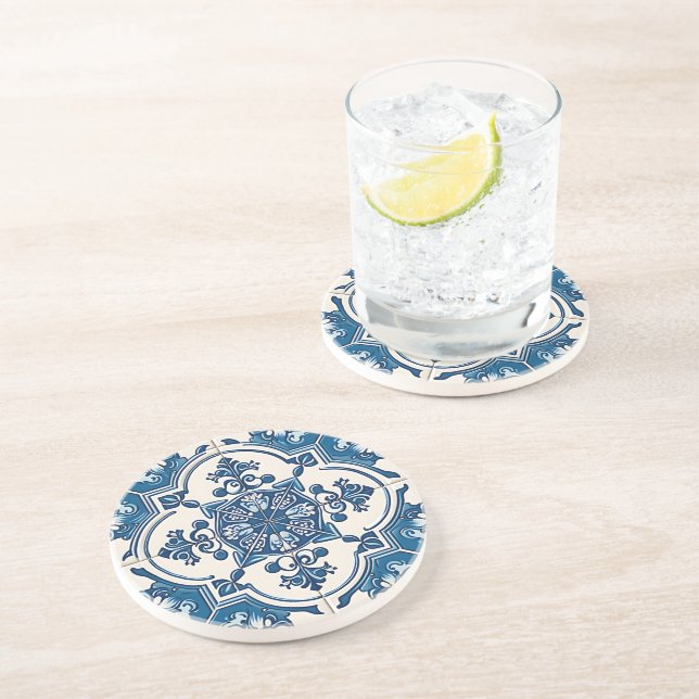 Mediterranean Tiles, Portugal, Azulejo, Majolica Underlägg (Sidan)