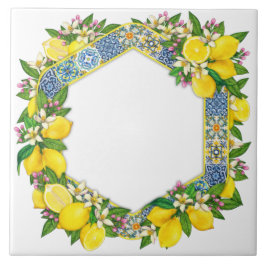 Mediterranean Traditional Pattern Ceramic Tile Kakelplatta