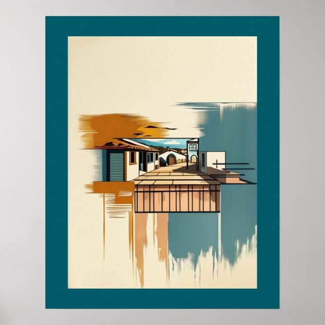 Mediterranean Villa Vintage Poster (Framsidan)