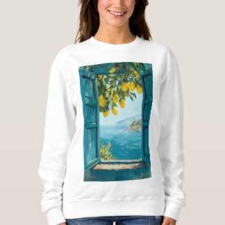 Mediterranean Window View Printable Art – Coastal  T Shirt