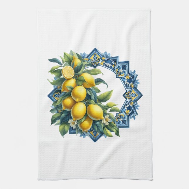 Mediterranian Lemons Kökshandduk (Vertikal)