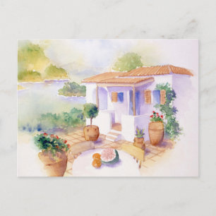 Meditteranean villa vykort