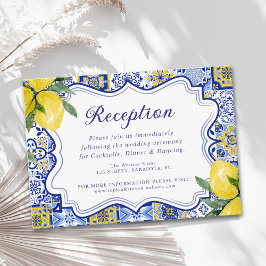 Meditterranean Wedding with italian tiles Tilläggskort