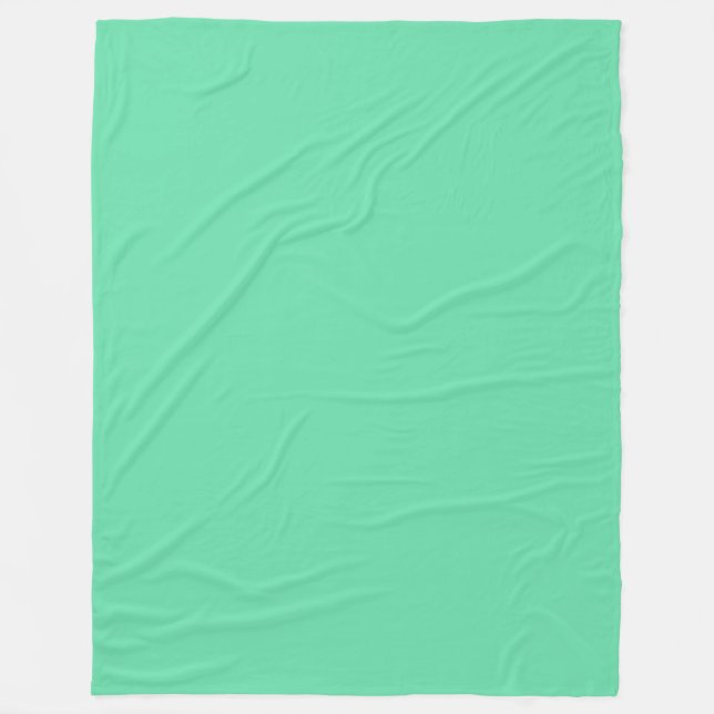 Medium Aquamarine Fleecefilt (Framsidan)