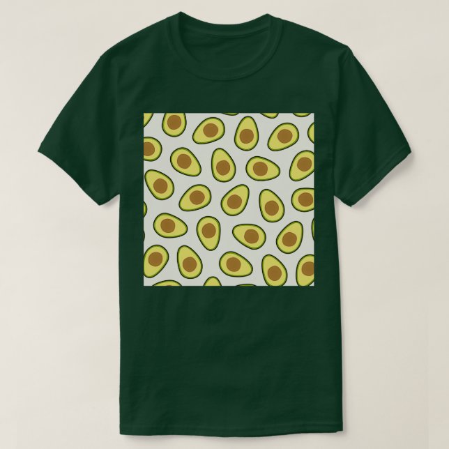 Medium avocado mönster t shirt (Design framsida)