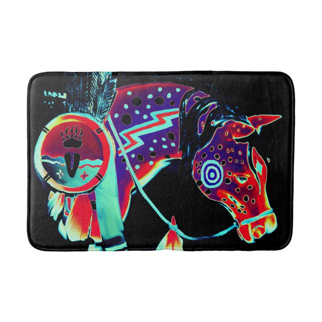 Medium Bath Mat med "Payed Pony"-design Badrumsmatta (Framsidan)