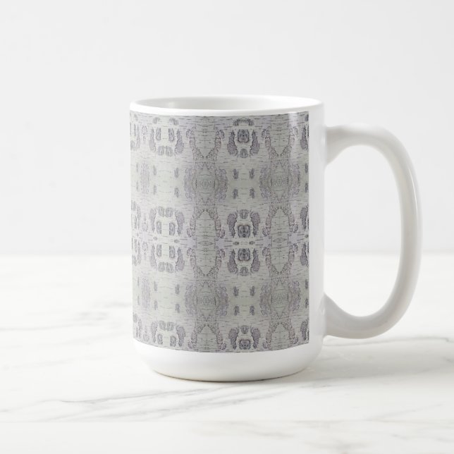 Medium Birch Tree Bark Patterned Kaffemugg (Höger)