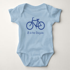 Medium Blå Alfabet B är för Cykel T Shirt