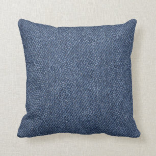Medium Blue Denim Kudde