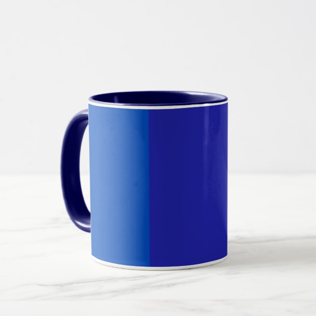 Medium Blue - Strong Blue - Grayish azure Mugg (Framsida vänster)