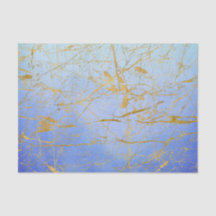 Medium Blue Vatten Färg med guld-spridning