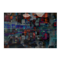 (Medium) C.E. stadsutbredning digital abstrakt