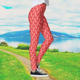 Medium candy cane leggings
