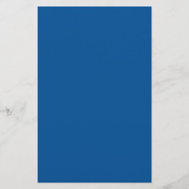 Medium Electric Blue Solid Färg Brevpapper (Framsida)