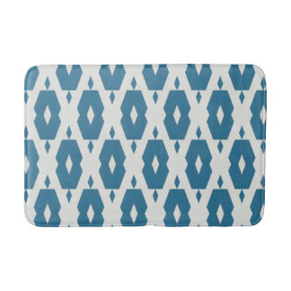 Medium för geometrisk indigo Diamond Bath Mat Badrumsmatta