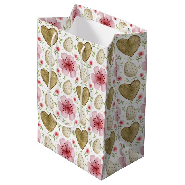 Medium-Gif för påskägg, blommor och Påsk (Framsidan Vinklad)