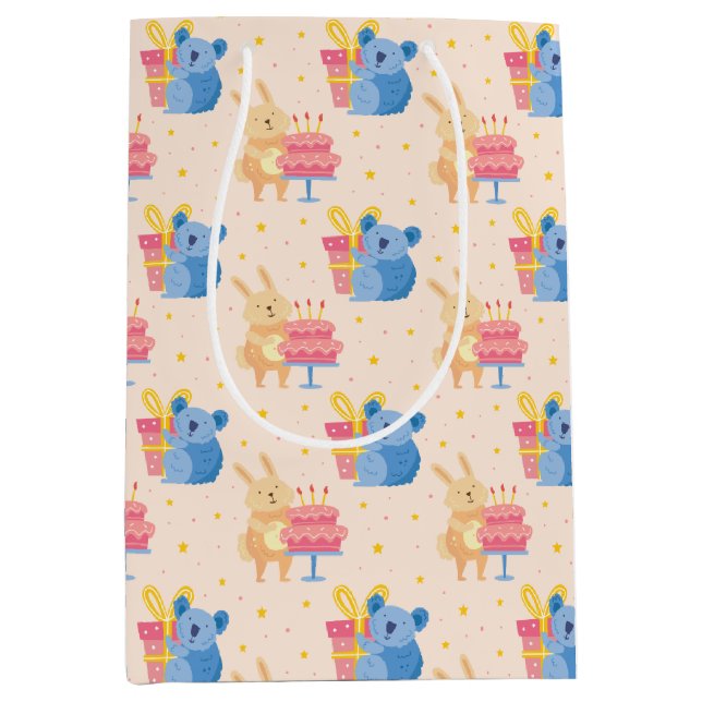 Medium Gift Bag för djur i dagsljus (Framsidan)