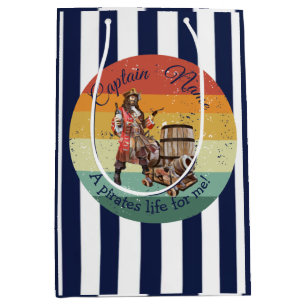 Medium Gift Bag för party Pirat-födelsedag