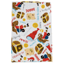 Medium Gift Bag för Treasure Island Party Pirat
