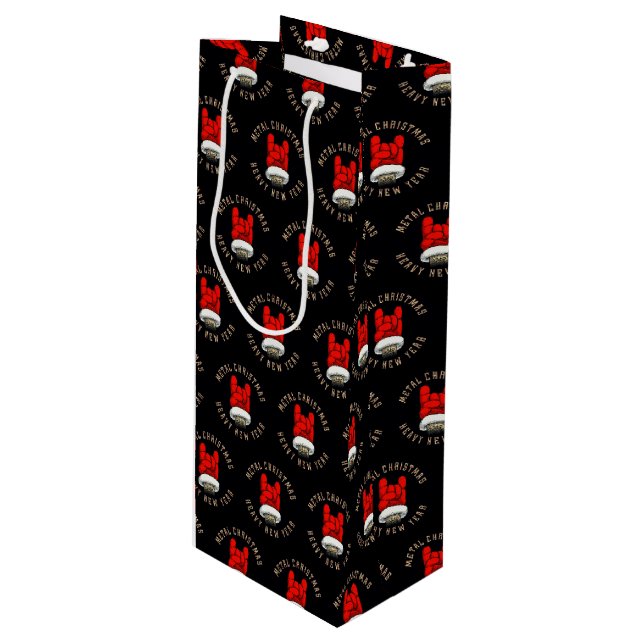 Medium Gift Bag för tung Metall-jul (Framsidan Vinklad)