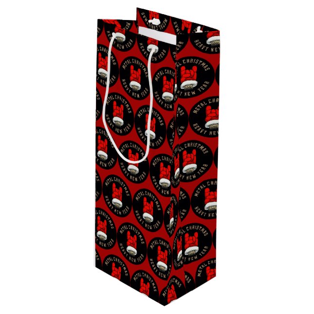 Medium Gift Bag för tung Metall-jul (Framsidan Vinklad)