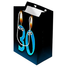 Medium Gift-blocket för 30års födelsedag Candles