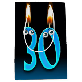 Medium Gift-blocket för 30års födelsedag Candles