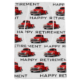 Medium Gift-blocket pension Retro Red Lastbil