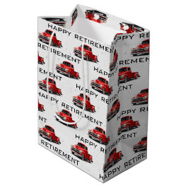 Medium Gift-blocket pension Retro Red Lastbil