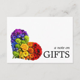 🌈 Medium Gift Note LGBTQ Flourish Together Tilläggskort