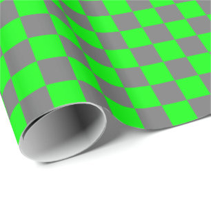 Medium-Grått och Lime-gröna kontroller Presentpapper